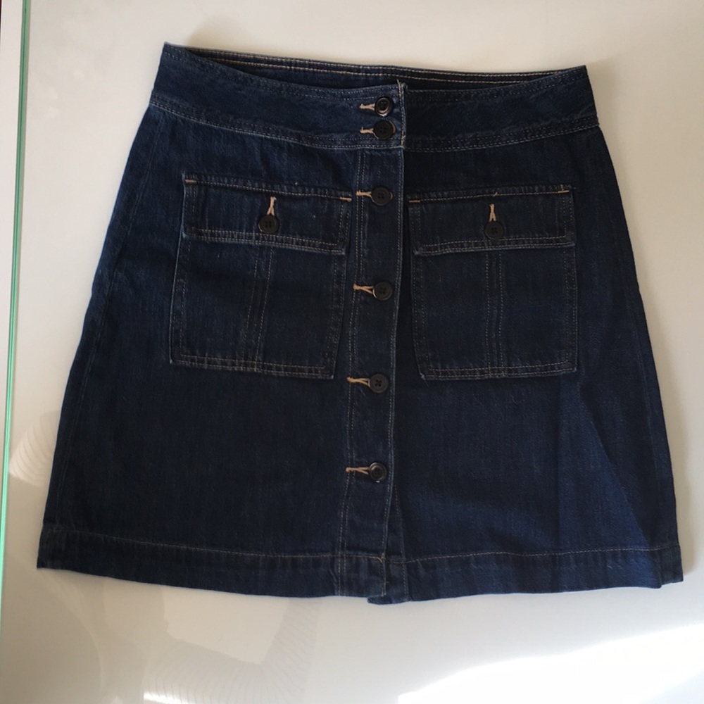 [Gap] Denim Front Button Skirt